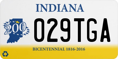 IN license plate 029TGA