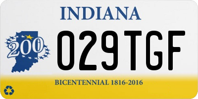 IN license plate 029TGF