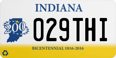 IN license plate 029THI