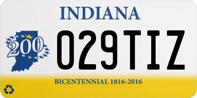 IN license plate 029TIZ