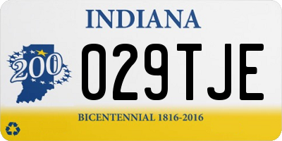 IN license plate 029TJE