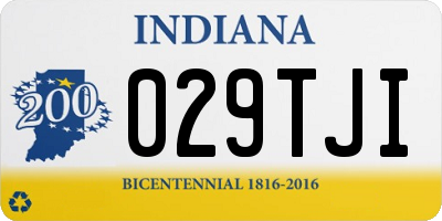 IN license plate 029TJI