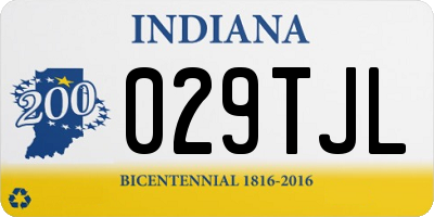 IN license plate 029TJL