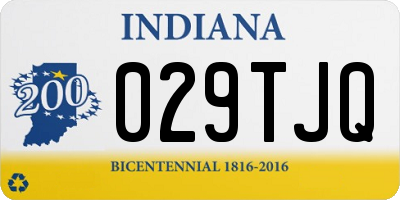 IN license plate 029TJQ