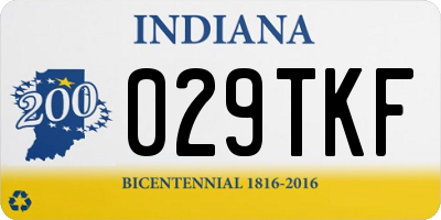 IN license plate 029TKF