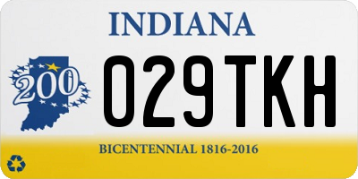 IN license plate 029TKH