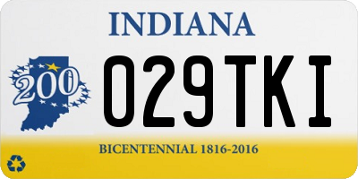IN license plate 029TKI
