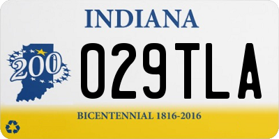 IN license plate 029TLA