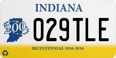 IN license plate 029TLE