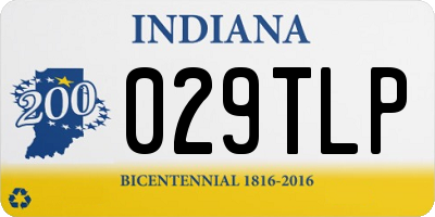 IN license plate 029TLP