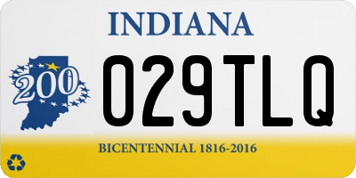 IN license plate 029TLQ