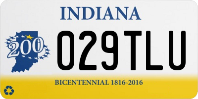 IN license plate 029TLU