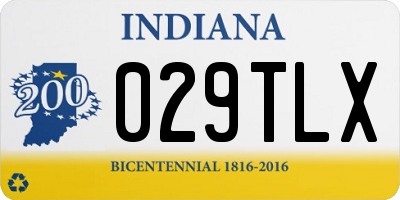 IN license plate 029TLX
