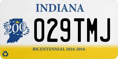 IN license plate 029TMJ