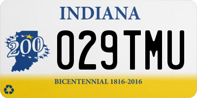 IN license plate 029TMU
