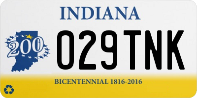 IN license plate 029TNK