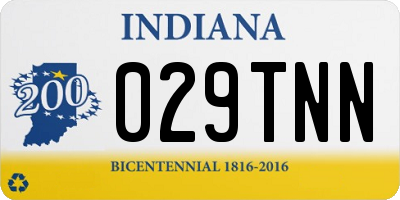 IN license plate 029TNN