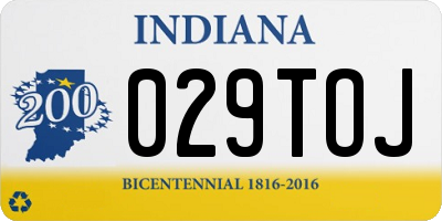 IN license plate 029TOJ