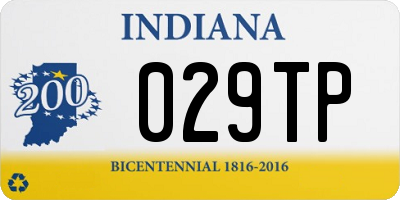 IN license plate 029TP