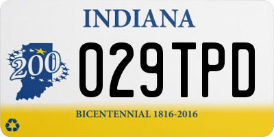 IN license plate 029TPD