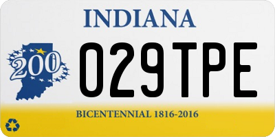 IN license plate 029TPE