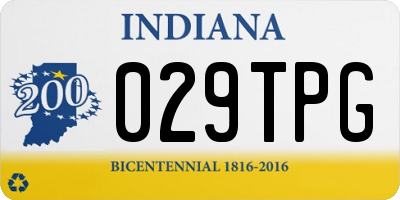 IN license plate 029TPG