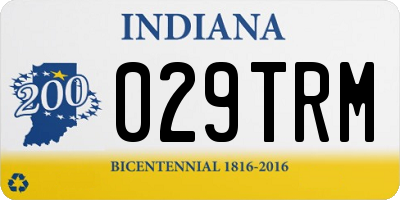IN license plate 029TRM