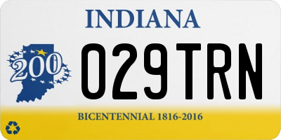 IN license plate 029TRN