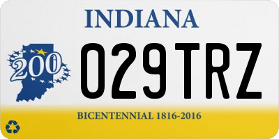 IN license plate 029TRZ