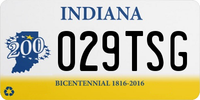 IN license plate 029TSG