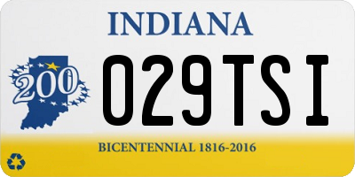 IN license plate 029TSI