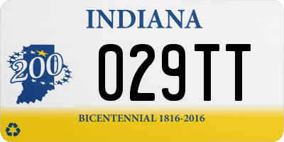 IN license plate 029TT