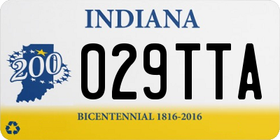 IN license plate 029TTA