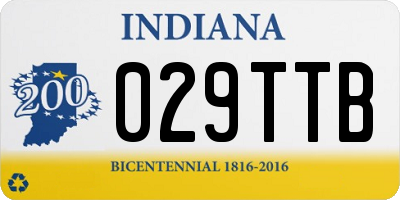 IN license plate 029TTB