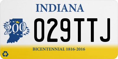 IN license plate 029TTJ
