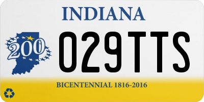IN license plate 029TTS