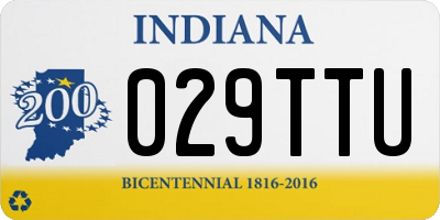 IN license plate 029TTU