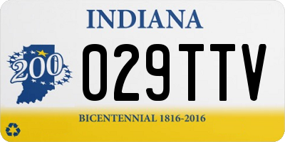 IN license plate 029TTV