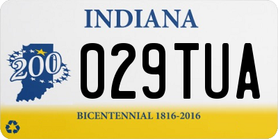 IN license plate 029TUA