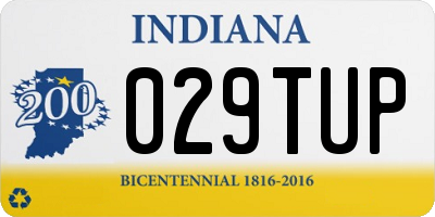 IN license plate 029TUP