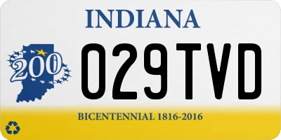 IN license plate 029TVD