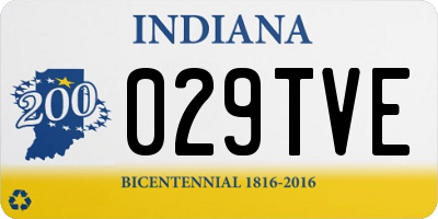 IN license plate 029TVE