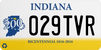 IN license plate 029TVR