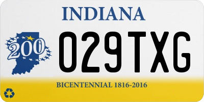 IN license plate 029TXG
