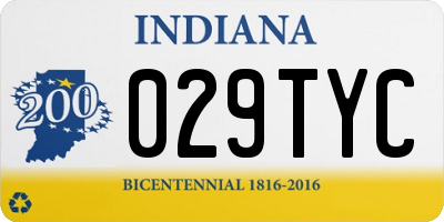 IN license plate 029TYC