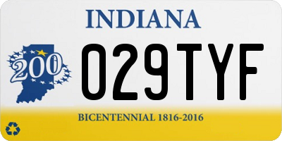 IN license plate 029TYF