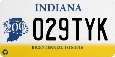 IN license plate 029TYK
