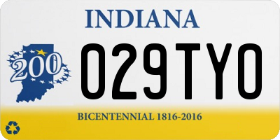 IN license plate 029TYO