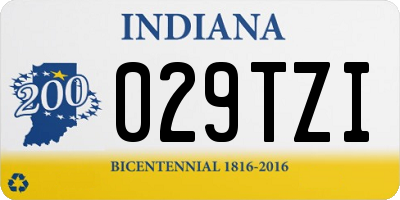 IN license plate 029TZI