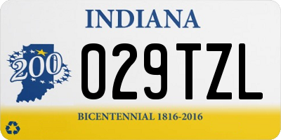 IN license plate 029TZL